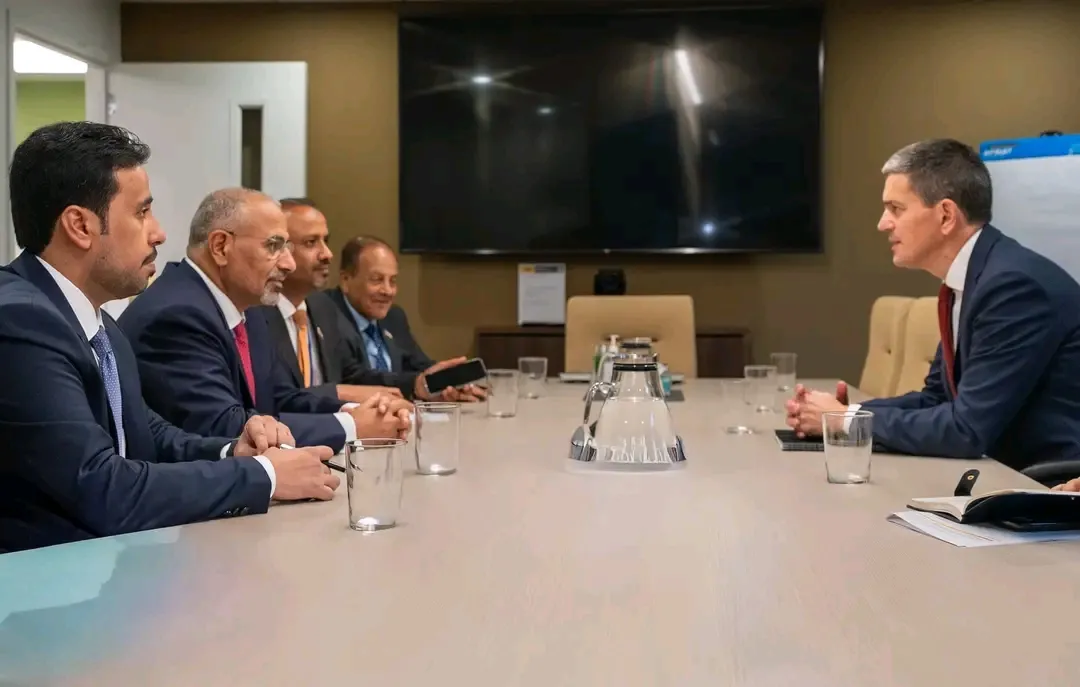 الرئيس الزُبيدي يلتقي رئيس لجنة الإنقاذ الدولية