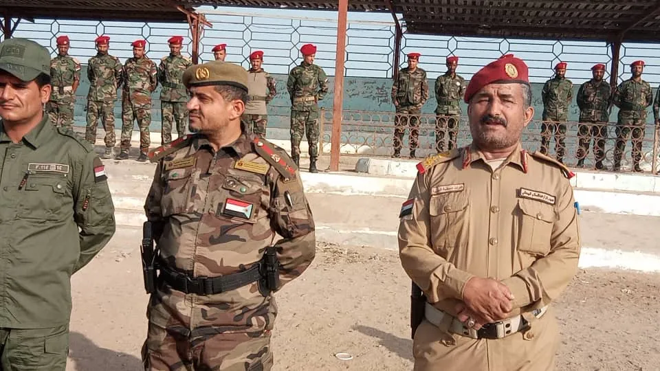 العميد البيحاني والمقدم رياض الشيخ يتفقدان جاهزية اللواء الأول دعم أمني والكتيبة الأولى احتياط في العاصمة عدن
