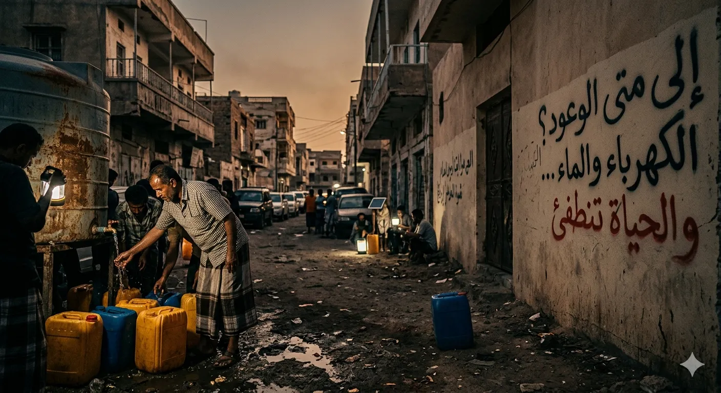 حين تنطفئ الوعود وتشتعل المعاناة: الجنوب يغرق في ظلام الخدمات وانهيار المعيشة