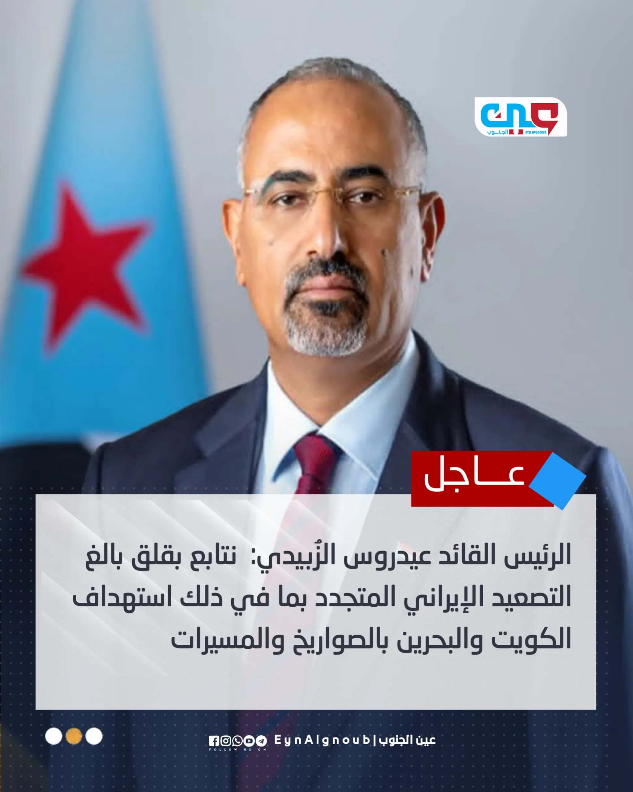 الرئيس الزبيدي يحذر من تهديد إيراني مباشر لباب المندب ويؤكد: الجنوب جاهز لحماية أمن البحر الأحمر