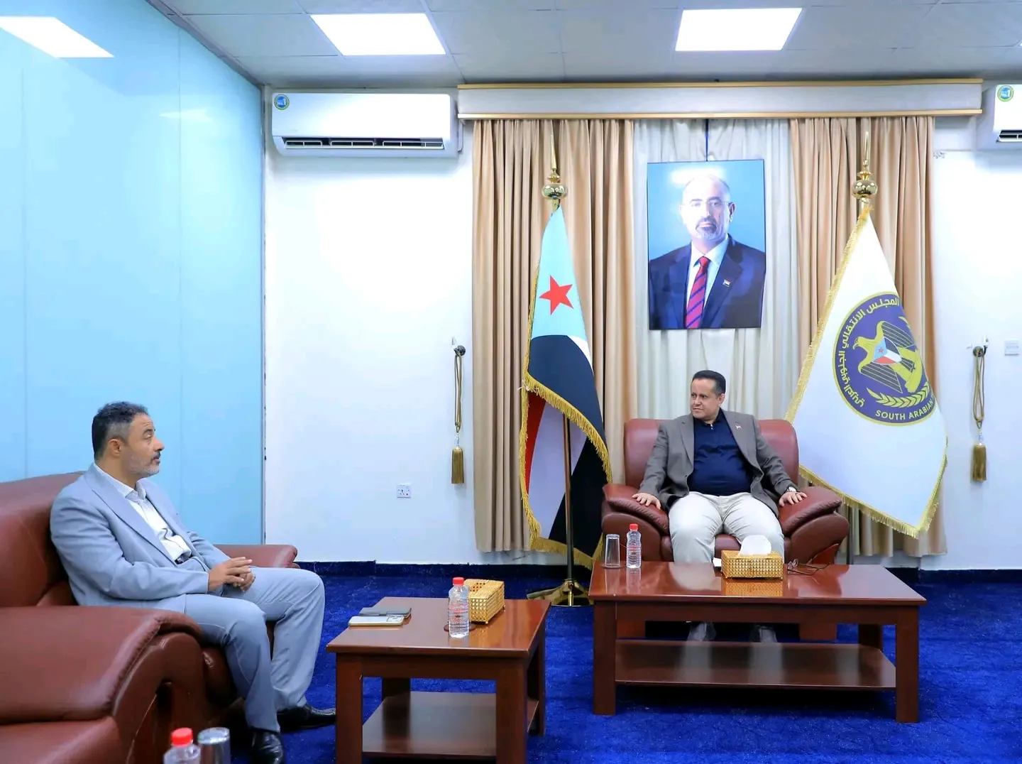 الحالمي يلتقي رئيس انتقالي أبين ويناقش مستجدات الأوضاع بالمحافظة