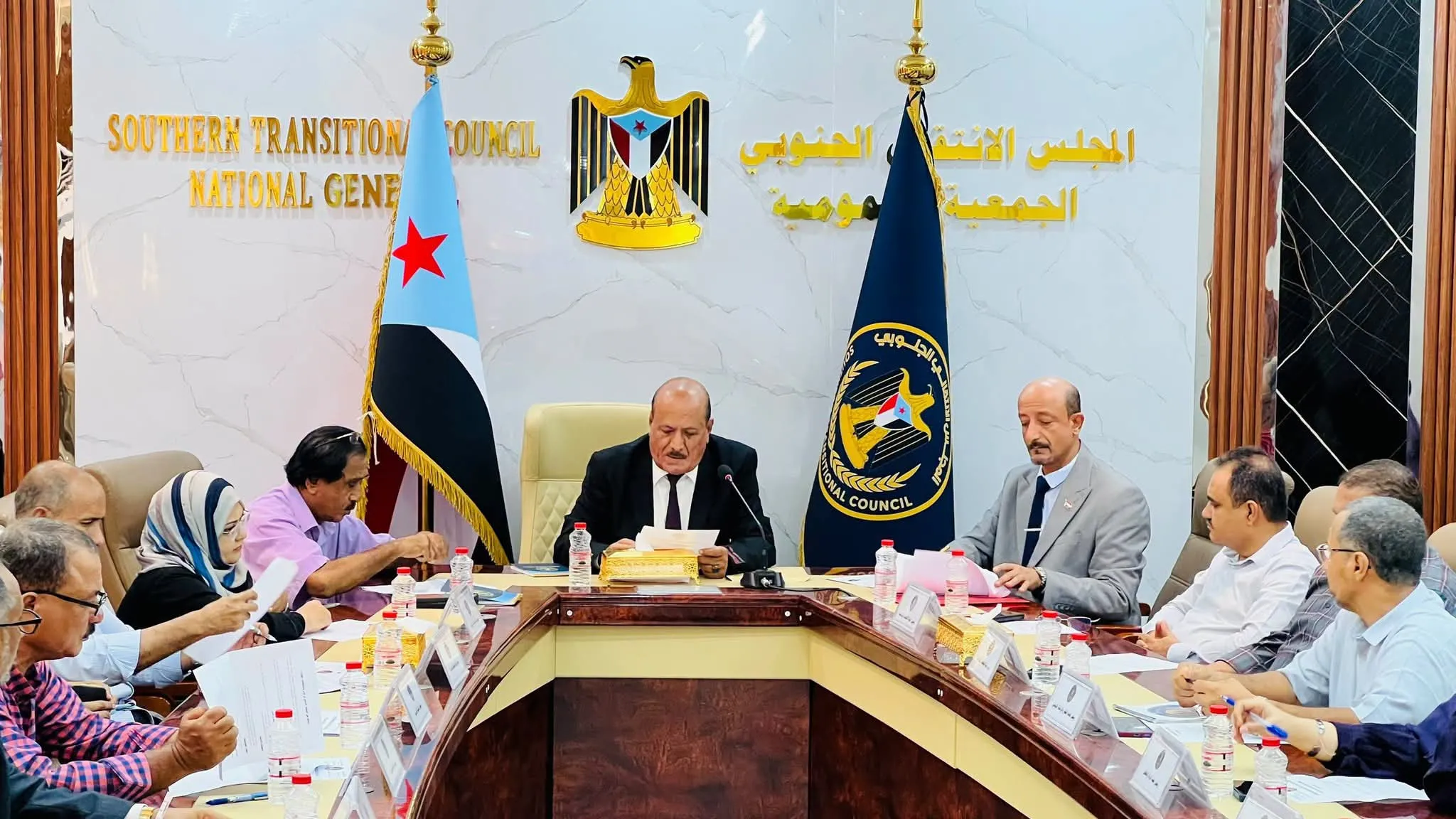 الهيئة الإدارية للجمعية الوطنية تستعرض مستجدات المشهد السياسي والأوضاع الأمنية والخدمية في الجنوب