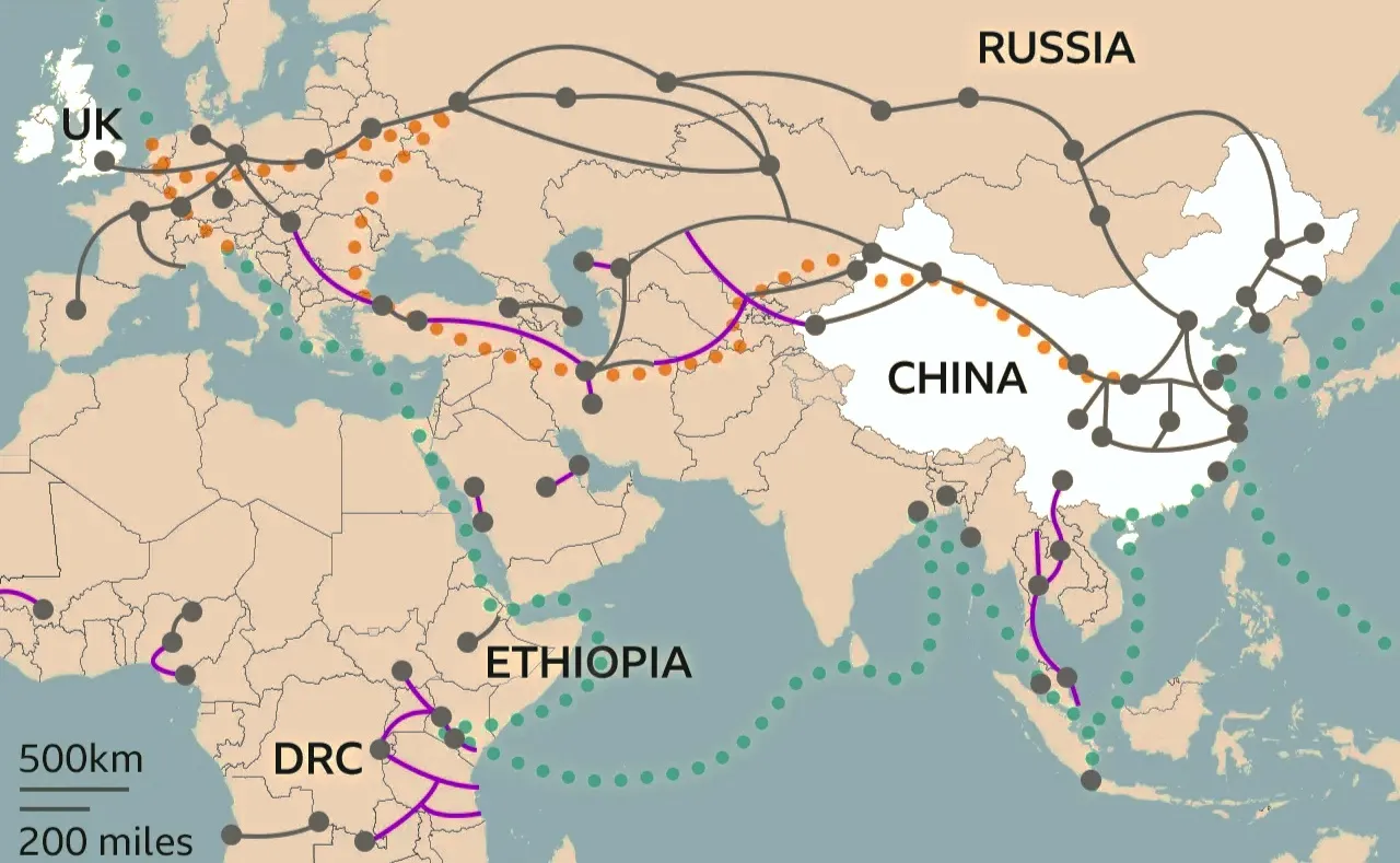 Chinese Road and belt initiative | Middle East Involving