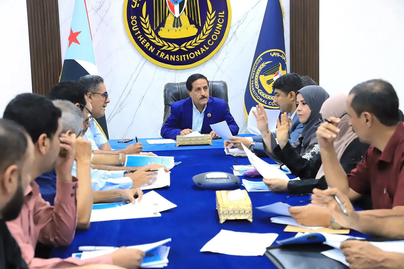 الأمانة العامة تناقش تقرير المشهد السياسي على الساحة الوطنية الجنوبية