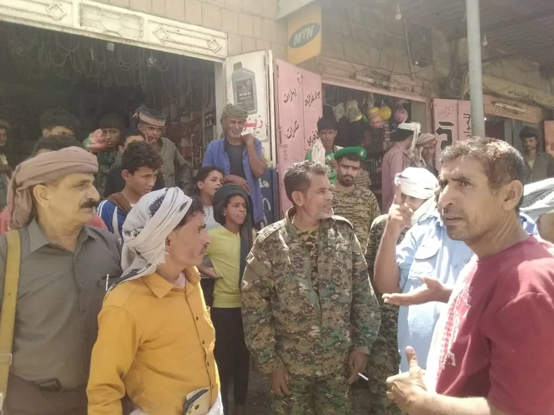قوات الحزام الأمني بلودر تواصل حملتها لترتيب السوق وفرض النظام لليوم السادس على التوالي