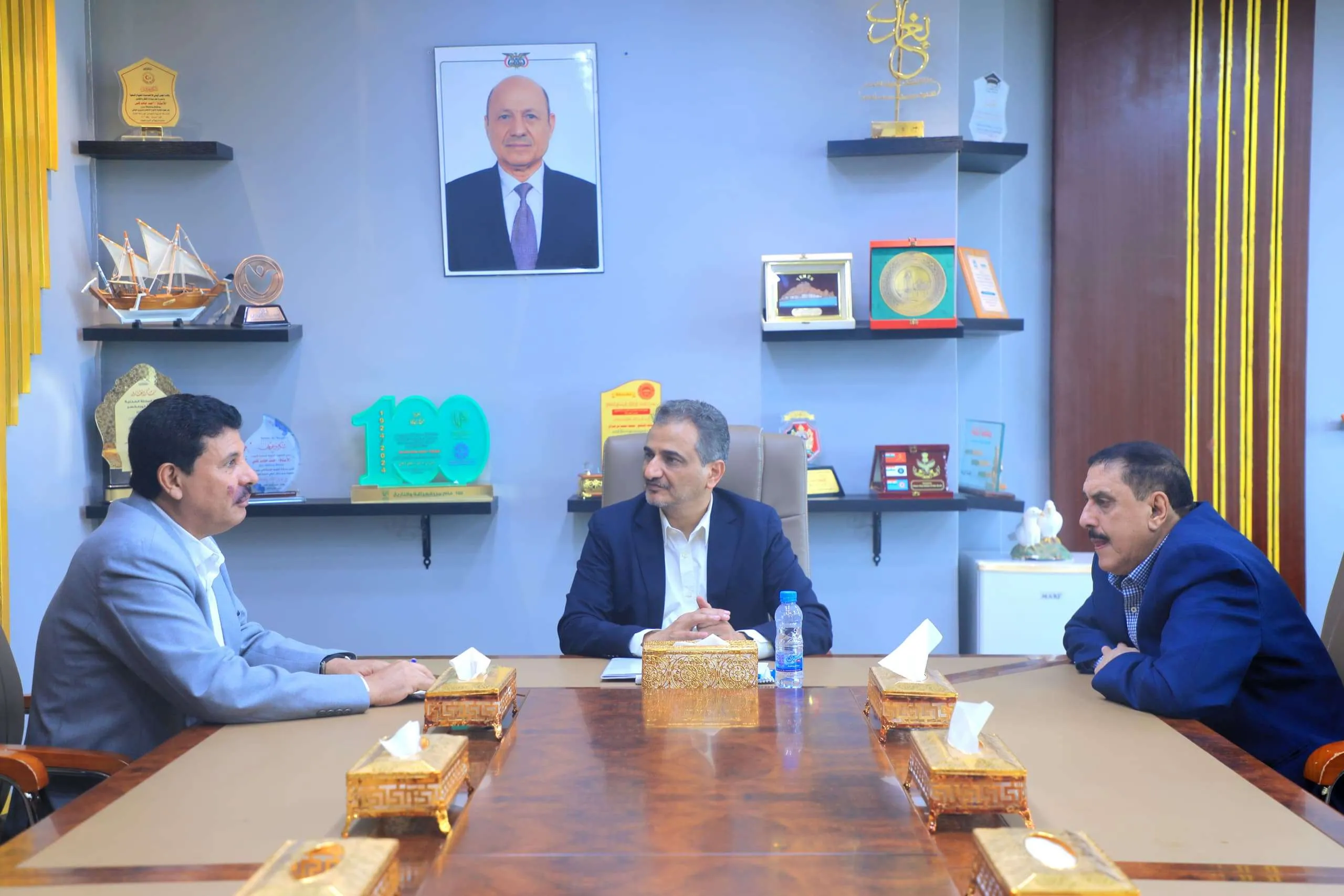 لملس يبحث مع القاضي المفلحي ملفات حقوق الإنسان وأوضاع السجناء في العاصمة عدن