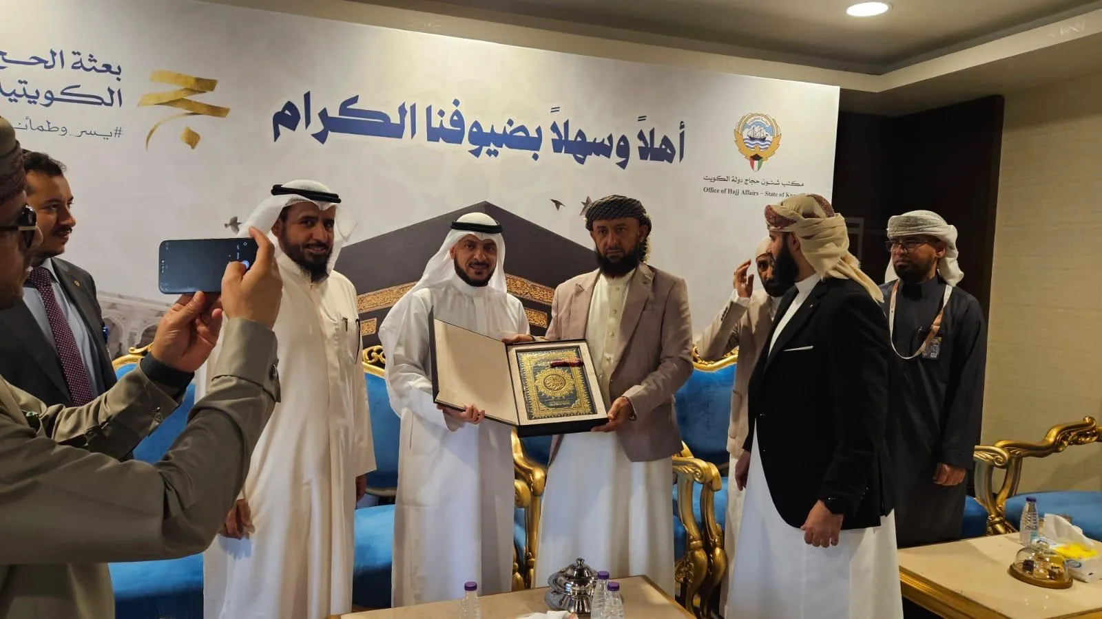برئاسة نائب وزير الاوقاف بعثة الحج تلتقي بعثة الحج الكويتية لبحث التنسيق وتبادل الخبرات