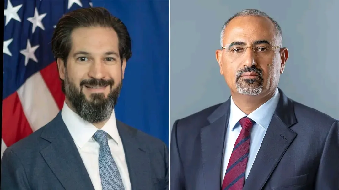 الرئيس الزُبيدي يبحث مع القائم بأعمال السفير الأمريكي تطورات الأوضاع في بلادنا والمنطقة