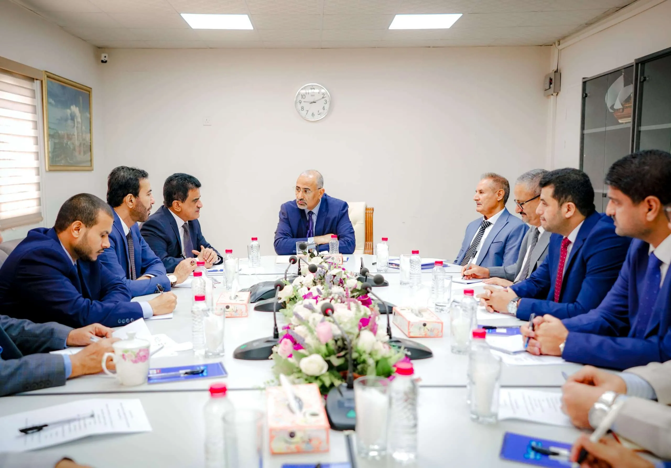 President Al-Zubaidi Chairs Expanded Meeting on Measures Taken to Reoperate Aden Refinery