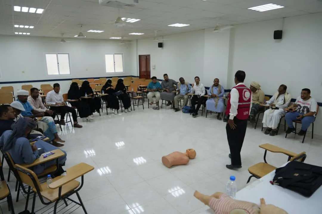 تدريب إعلاميي وادي حضرموت على الإسعافات الأولية: تعزيز القدرات الميدانية