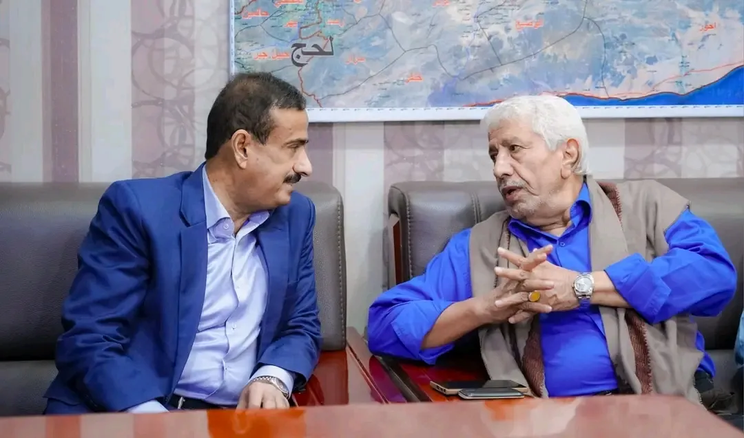 المحافظ بن الوزير يستقبل وزير الصحة السابق الدكتور ناصر باعوم.