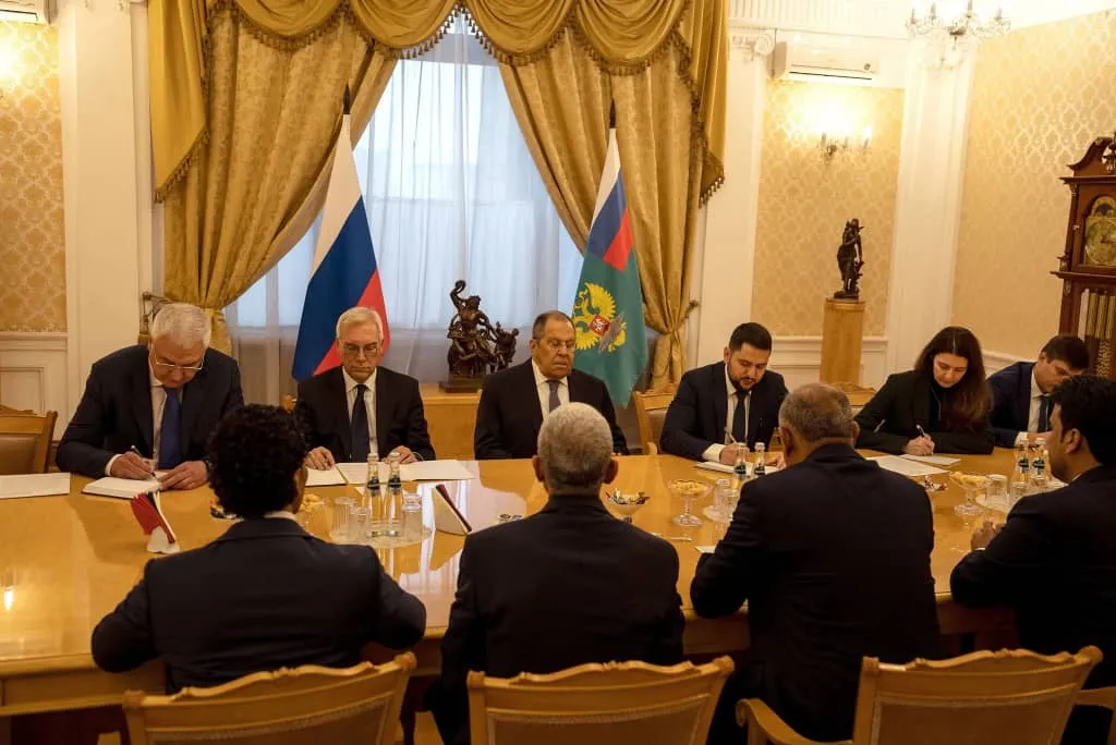 President Al-Zubaidi Arrives in Moscow and Meets with the Russian Foreign Minister
