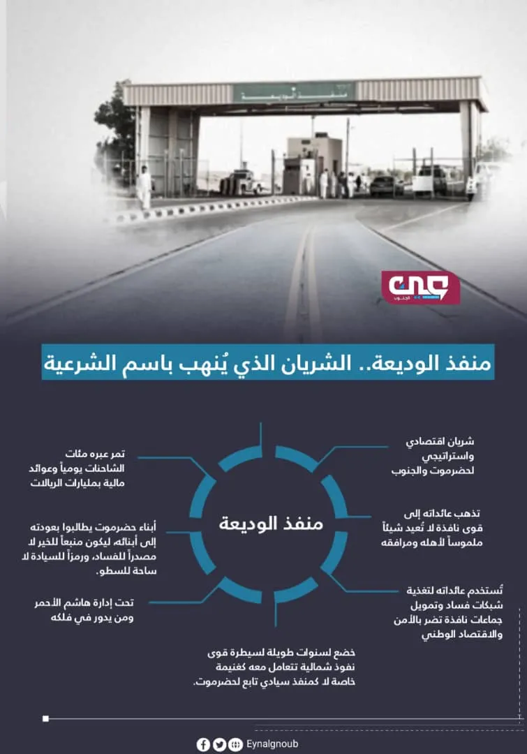 الوديعة من منفذ سيادي إلى إقطاعية فردية: معركة استعادة الموارد تبدأ من حضرموت