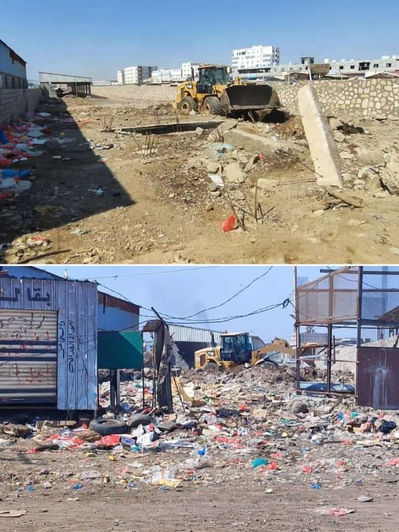 لليوم الثالث .. استمرار إزالة العشوائيات من شوارع الممدارة بالشيخ عثمان