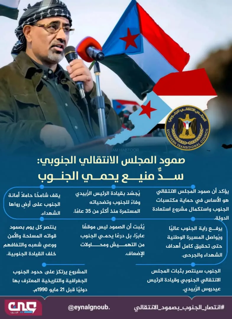 صمود المجلس الانتقالي الجنوبي: سدٌّ منيع يحمي الجنوب