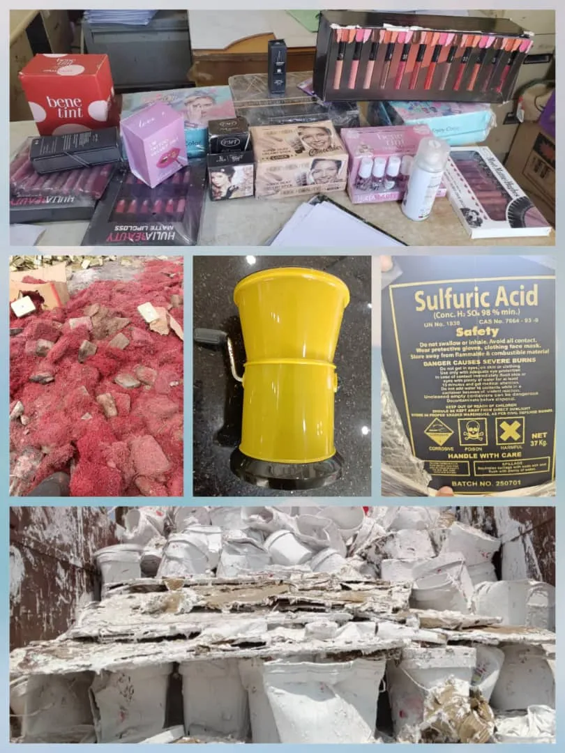 هيئة المواصفات والمقاييس ترفض وتتلف منتجات مخالفة في عدن