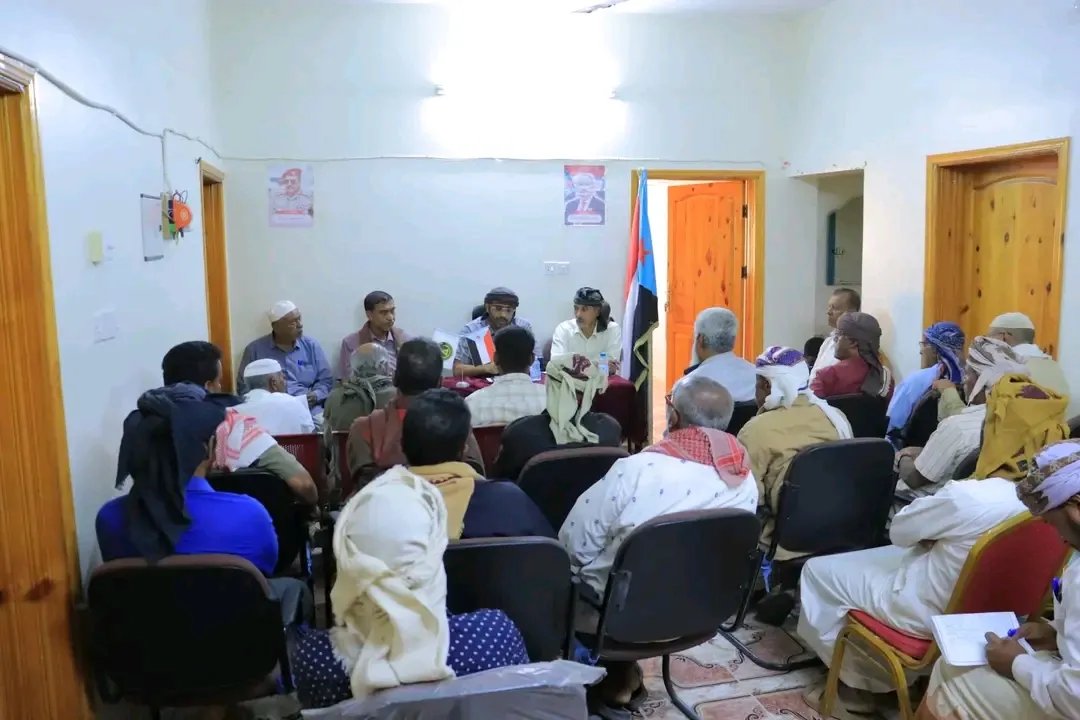 انتقالي وادي وصحراء حضرموت يعقد لقاء باللجان المحلية بمراكز سيئون