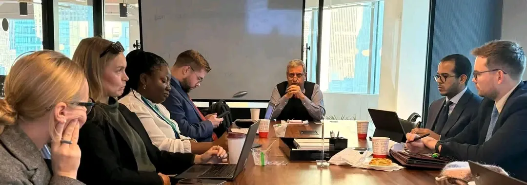 ممثل المجلس الانتقالي في نيويورك يلتقي ممثلي بعثات دول مجلس الأمن الدولي