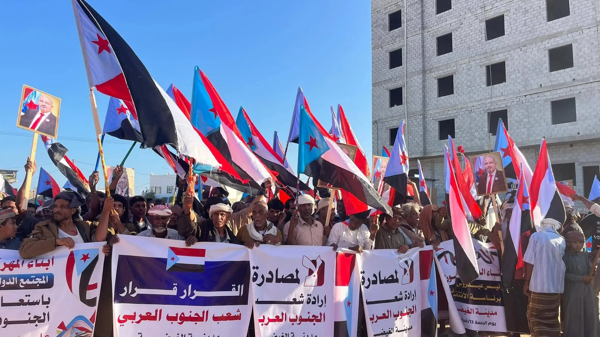 متظاهرو المهرة يؤكدون حق شعب الجنوب في تقرير المصير