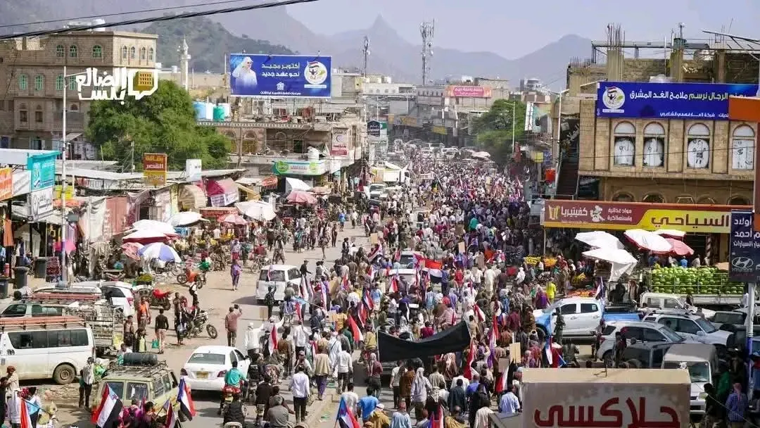 جماهير الضالع: حضرموت خط أحمر والجنوب لن يخضع للترهيب