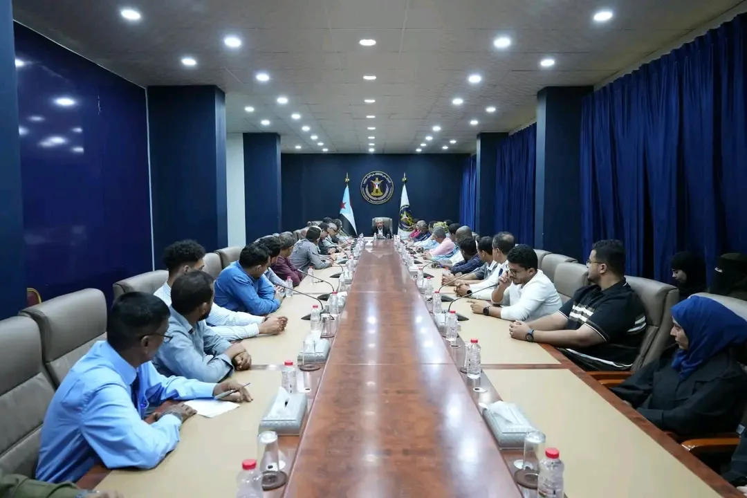 اللجنة التحضيرية لمليونية الذكرى الـ9 لتفويض الرئيس الزُبيدي ناقش اخر الاستعدادات لإحياء هذه المناسبة بالعاصمة عدن