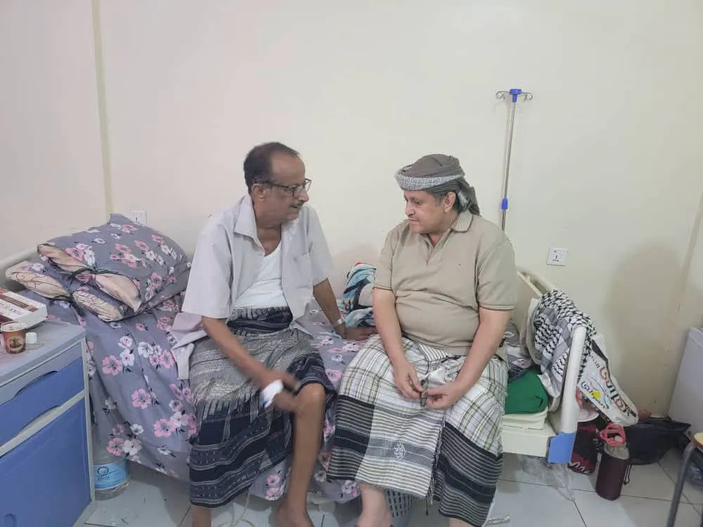 الحالمي يطمئن على صحة المناضل اللواء ناصر النوبة ويؤكد اهتمام المجلس الانتقالي برموز الثورة الجنوبية