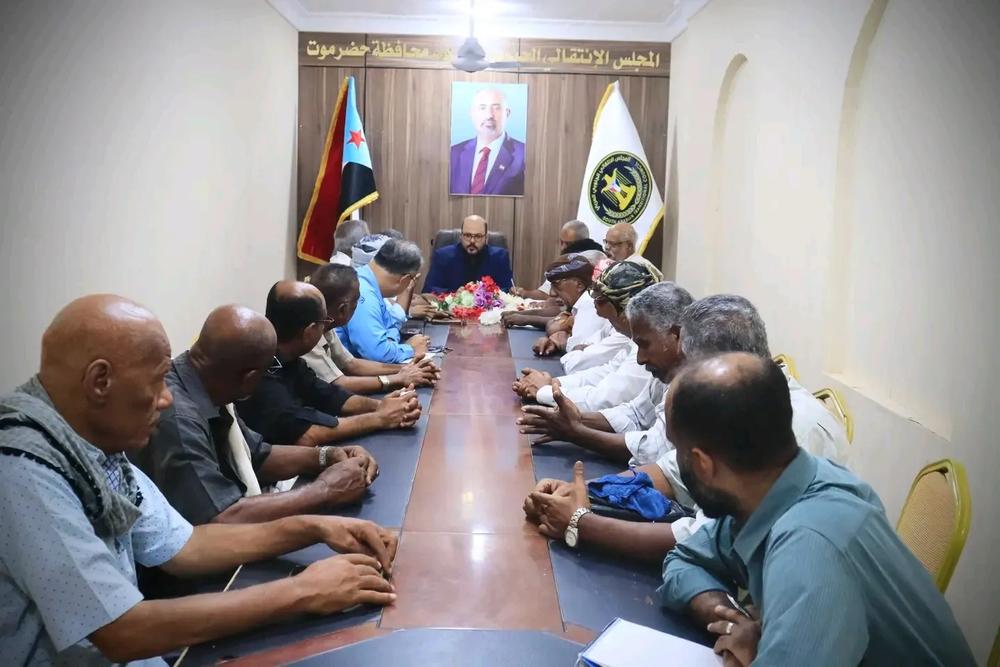 انتقالي حضرموت والهيئة العسكرية يناقشان التحضيرات لمليونية يوم الجيش الجنوبي