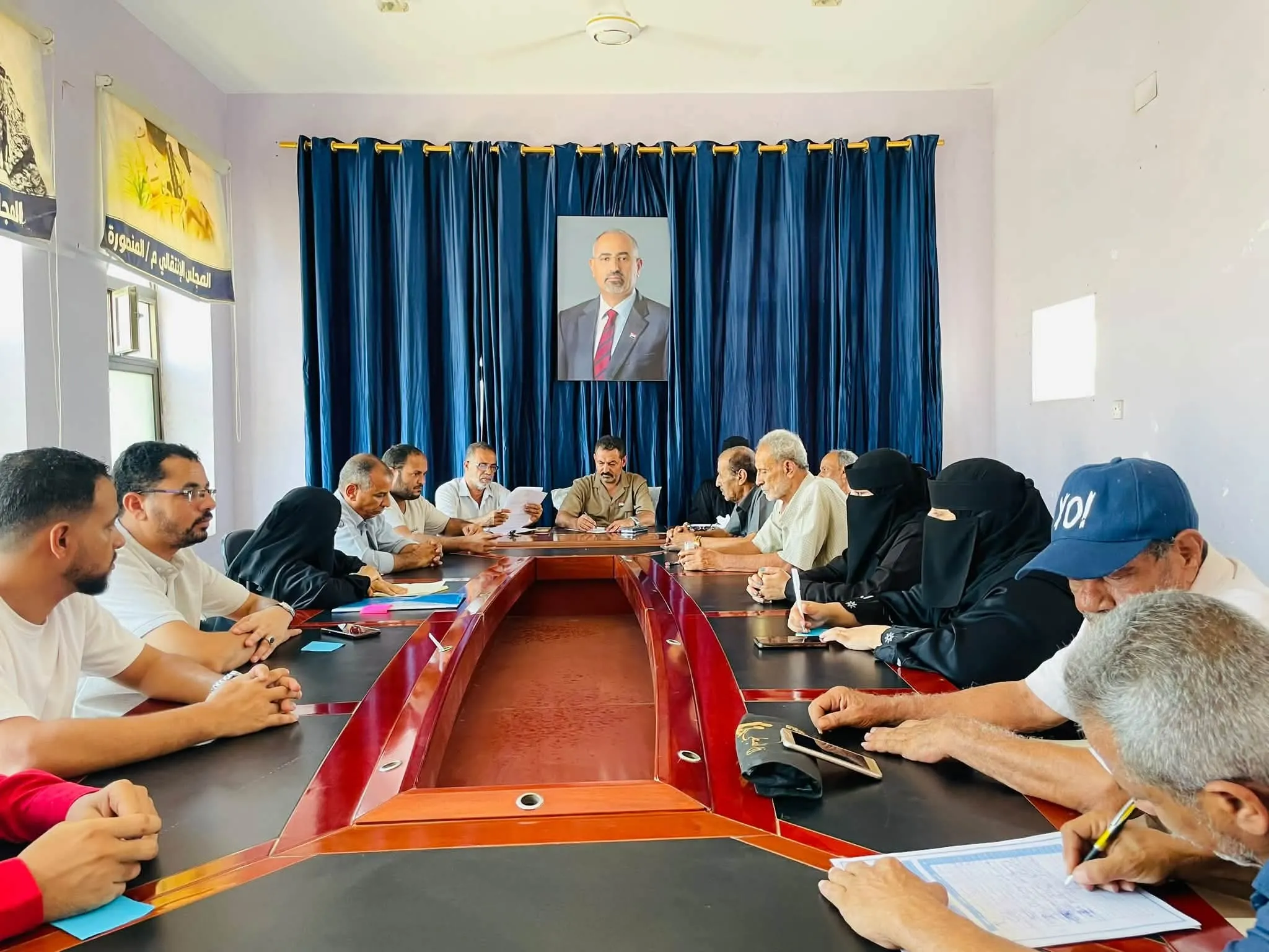 انتقالي المنصورة يناقش الجوانب التنظيمية والميدانية للهيئة للتنفيذية وملف النزوح بالمديرية