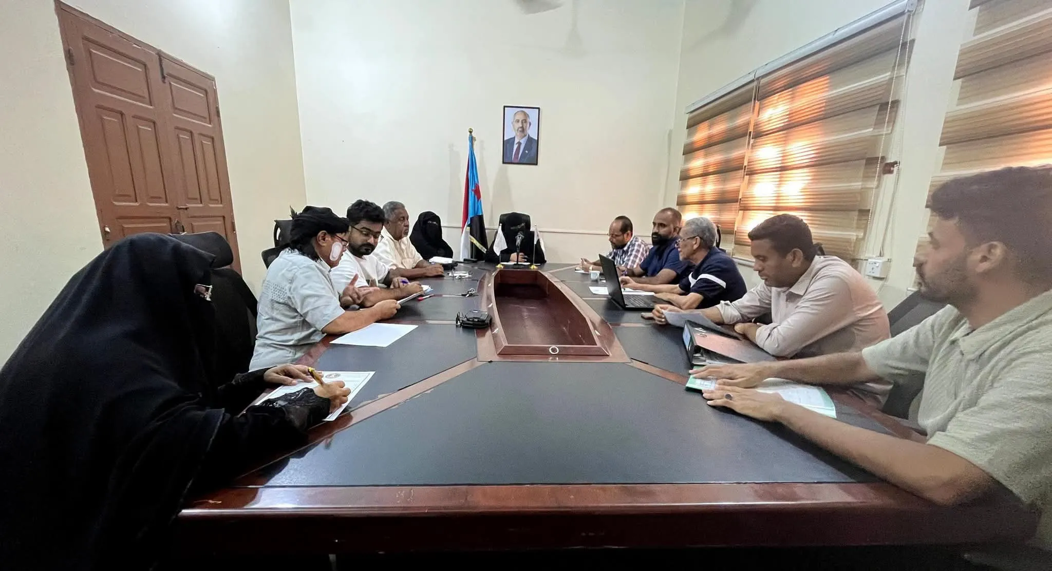 منسقية الانتقالي بجامعة حضرموت تستعرض إنجازات وتحديات الفصل الثالث